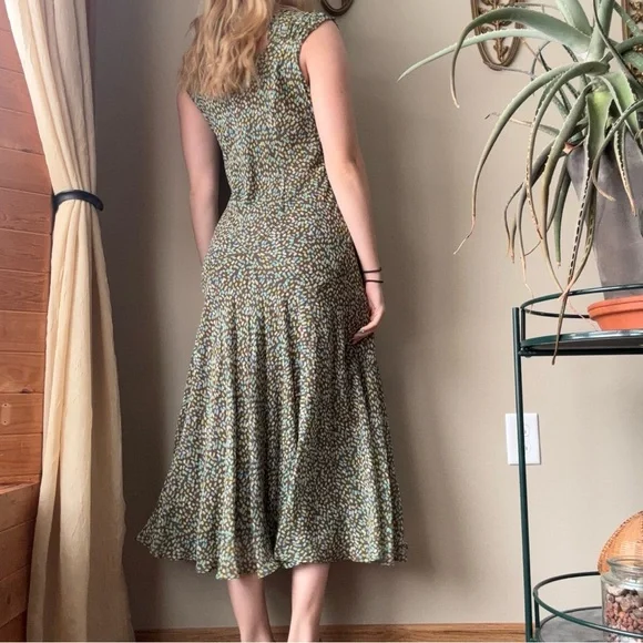 Talbots Silk Flowy Maxi Dress - Picture 6 of 7